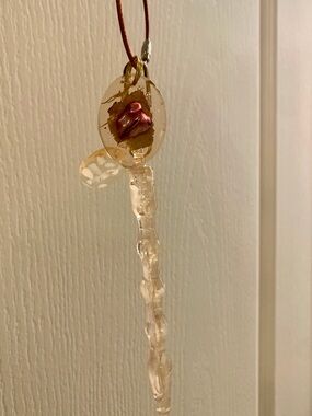 Custom Handmade Acrylic Resin Flower Gold Leaf Keychain Ring Unique Purse Charm